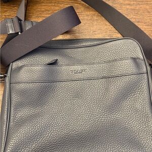 Coach Black Leather Messenger Bag